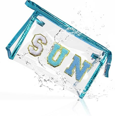 COSHAYSOO Clear Makeup Bag Sunscreen Pouch Beach Vacation Essentials Waterproof Summer Stuff Trav... | Amazon (US)