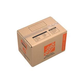 The Home Depot 17 in. L x 11 in. W x 11 in. D Heavy-Duty Small Moving Box with Handles HDSBX - Th... | The Home Depot