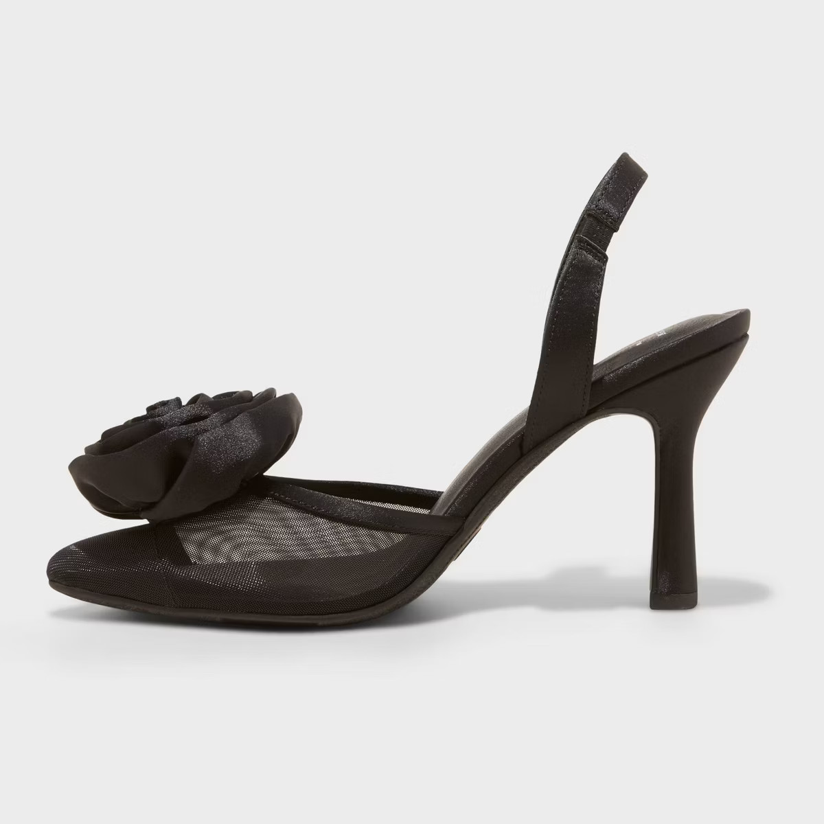 Women's Fleur Florette Slingback Pumps - A New Day™ Black | Target