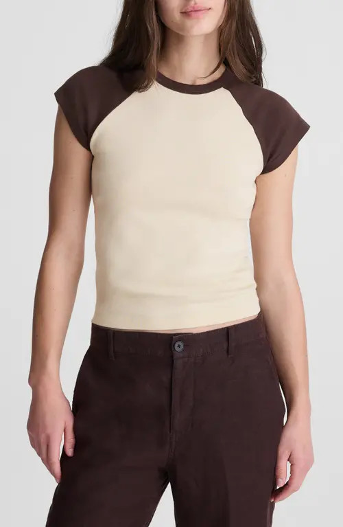 Madewell '90s Crewneck Raglan T-Shirt in Colorblock at Nordstrom, Size Medium | Nordstrom