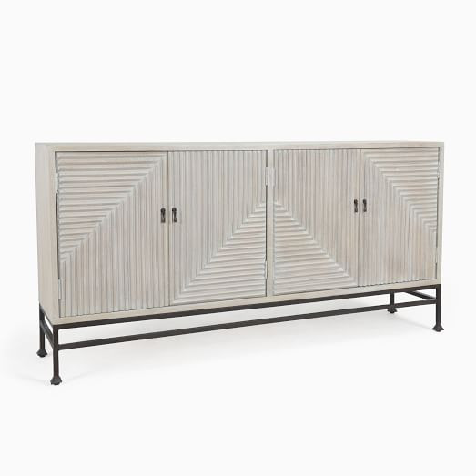 Diagonal Ridges Buffet (72") | West Elm (US)