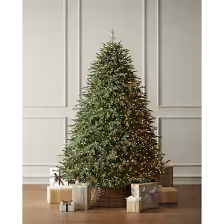 7.5 ft. Yorkshire Twinkling Fir LED Pre-Lit Artificial Christmas Tree T35 | The Home Depot