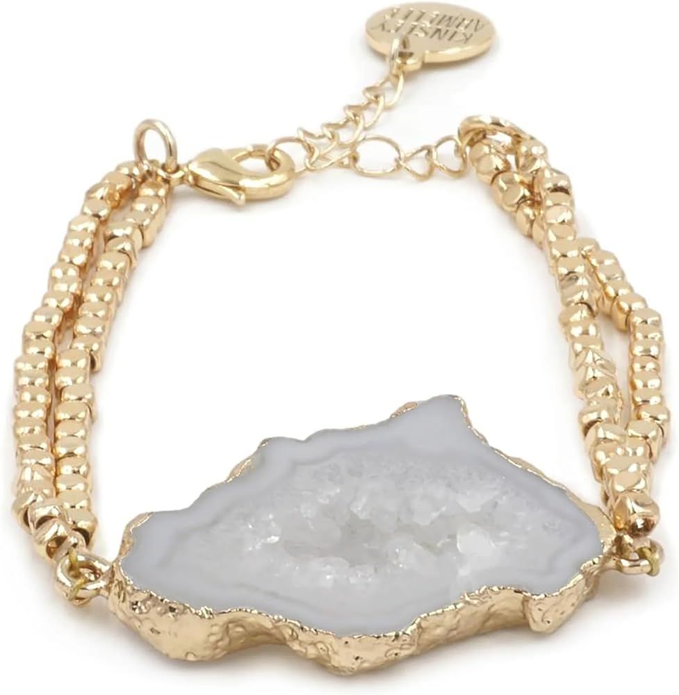 Kinsley Armelle Agate Collection - Gold Crush Bracelet | Amazon (US)