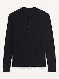 Thermal-Knit Long-Sleeve Henley T-Shirt for Men | Old Navy (CA)