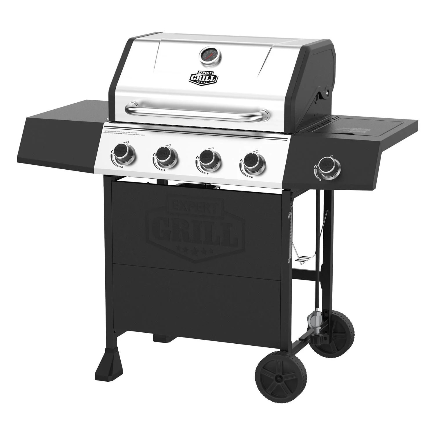 Expert Grill 4 Burner Propane Gas Grill with Side Burner and Stainless Steel Lid, 60,000 BTU's - ... | Walmart (CA)