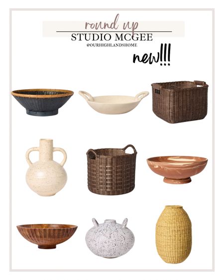 new small decor and wicker from studio mcgee launch  

#LTKHome #LTKFindsUnder50 #LTKStyleTip
