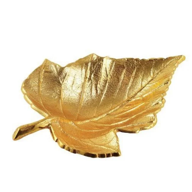 Small Gold-tone Aluminum Maple Leaf Tray QGM22345 | Walmart (US)