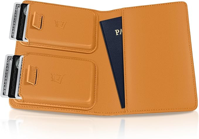 Kings Loot Passport Holder Wallet – RFID Blocking Leather Travel Wallet with Built-in Airtag Ho... | Amazon (US)