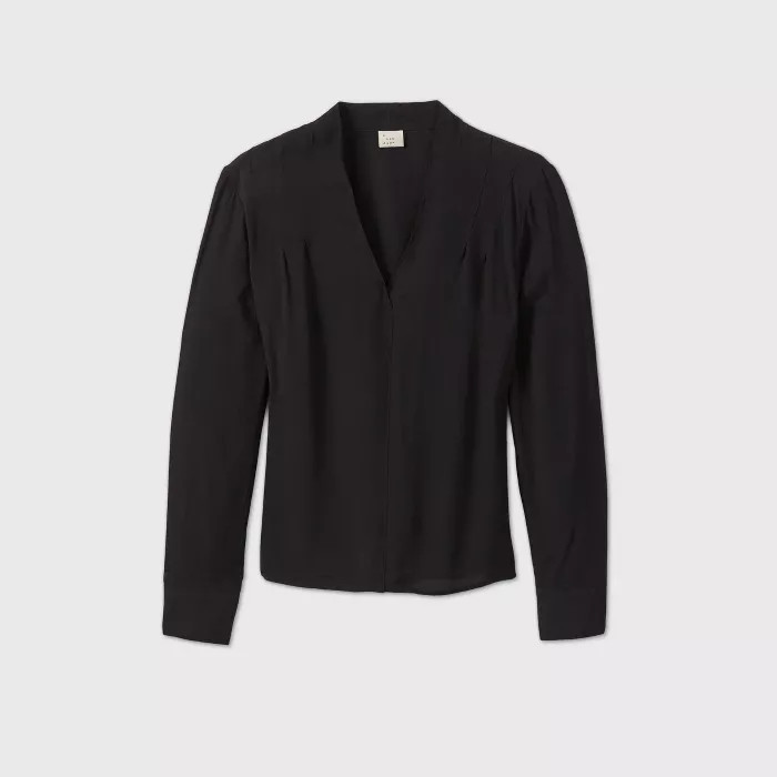 Women's Long Sleeve Popover Blouse - A New Day™ | Target