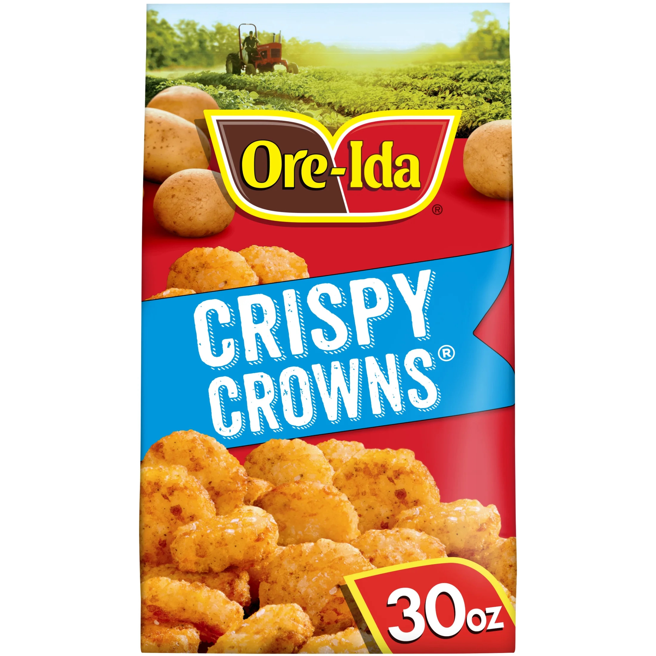 Ore-Ida Golden Crispy Potato Crowns, Seasoned Shredded Frozen Potatoes, 30 oz Bag | Walmart (US)