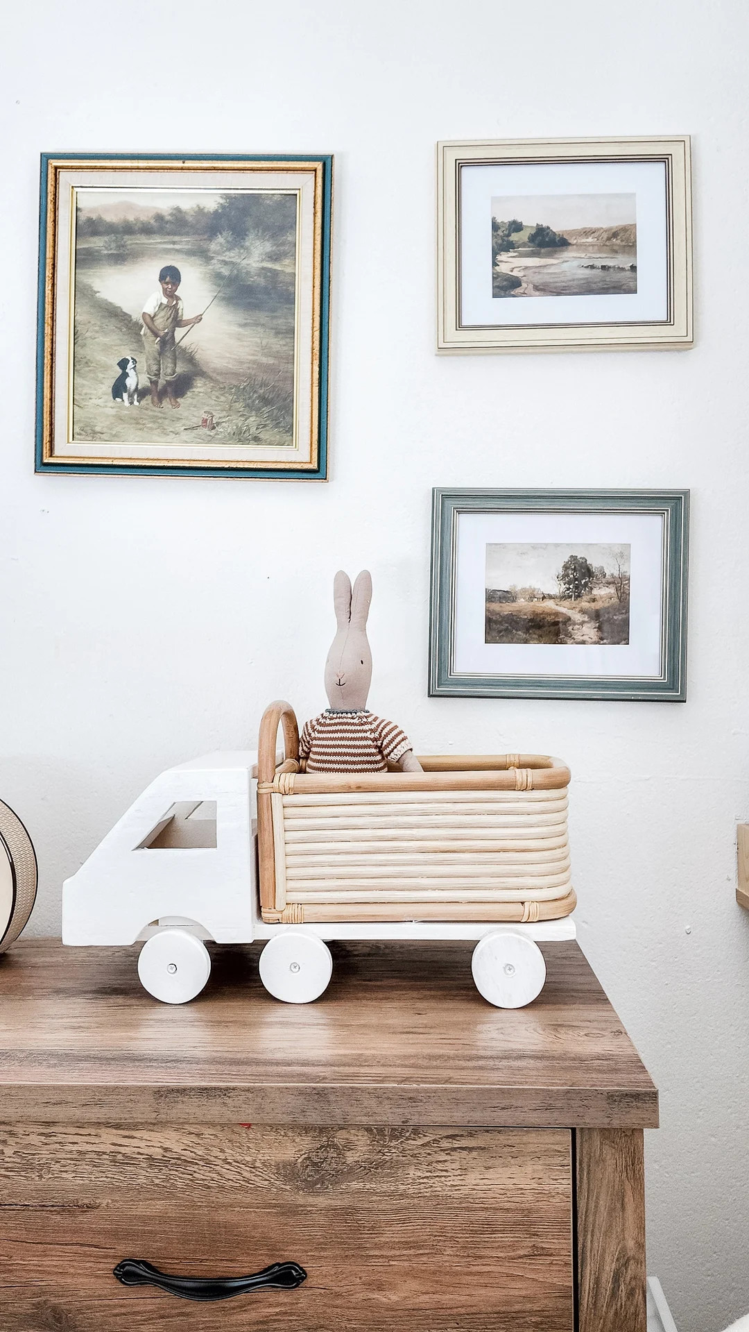 Little Logger Rattan Storage Truck Nursery Decor - Etsy | Etsy (US)