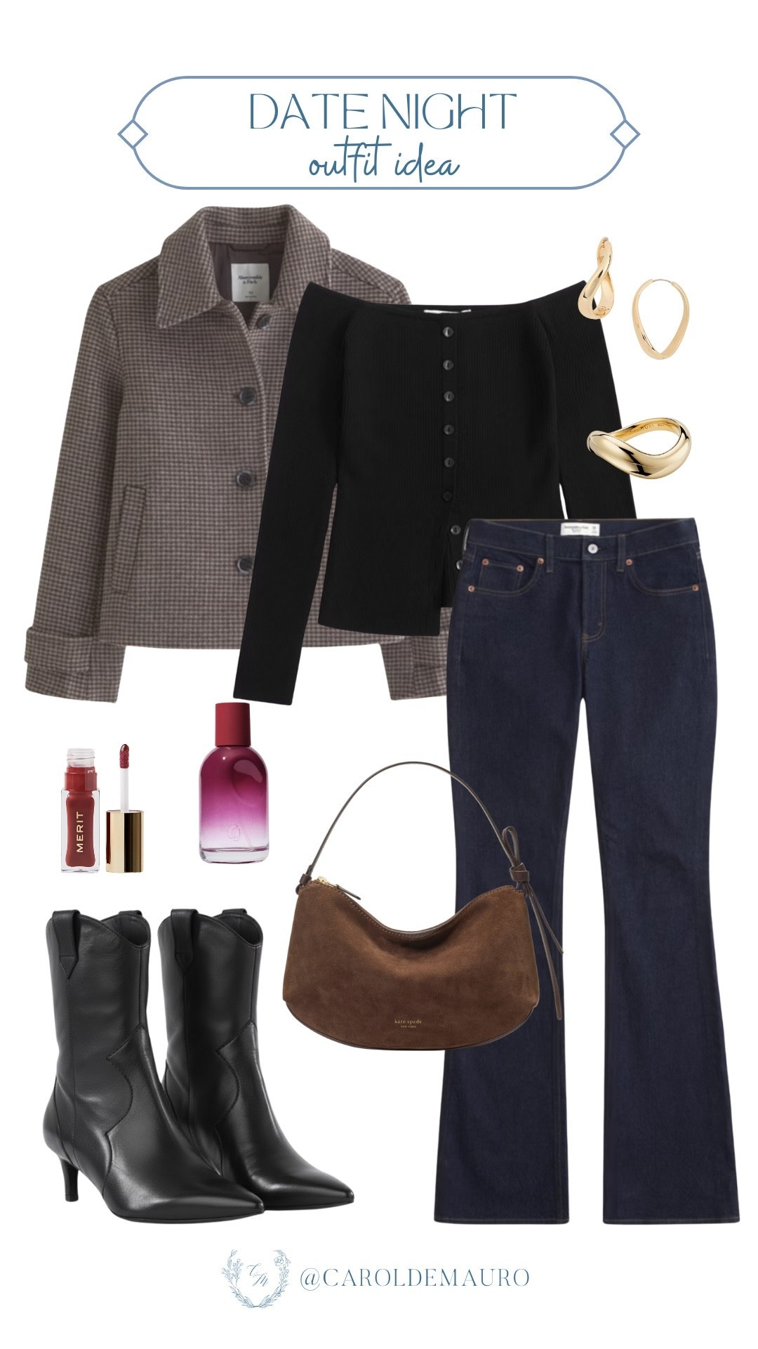 Found that perfect balance between effortless and polished with this dark denim and off-the-shoulder look for dinner plans! Obsessed with how the structured jacket and those sleek, pointed boots pull everything together.

date night outfit, preppy look, fashion accessories, winter boots, casual chic, trendy outfit, minimalist style, clean girl look

#LTKU #LTKSeasonal #LTKFindsUnder50