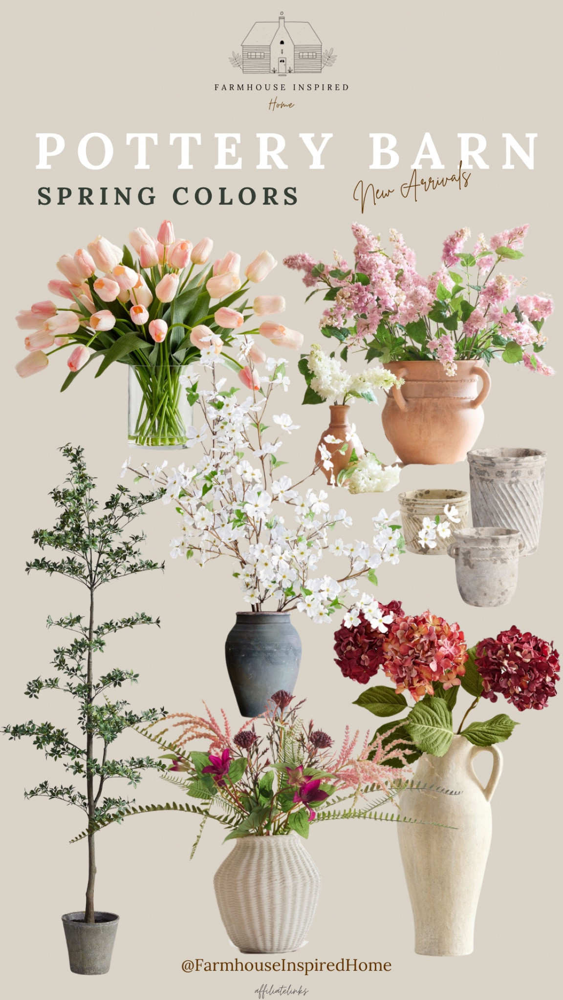 Get ready for Spring already, it’s just around the corner!!
New Floral Arrival, Tulips, Lilac, Hydrangea, Dogwood, Mixed Floral, Faux Flowers, Black Olive Tree. Pottery Barn

#LTKGiftGuide #LTKhome #LTKSeasonal