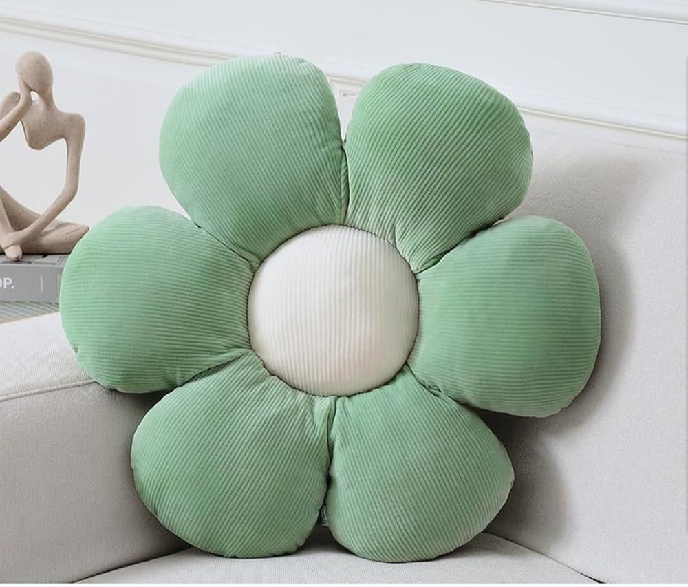 Vdoioe Flower Pillow, Flower Shaped Throw Pillow Cushion Seating six Petal 15.75" Green Flower Pl... | Amazon (US)
