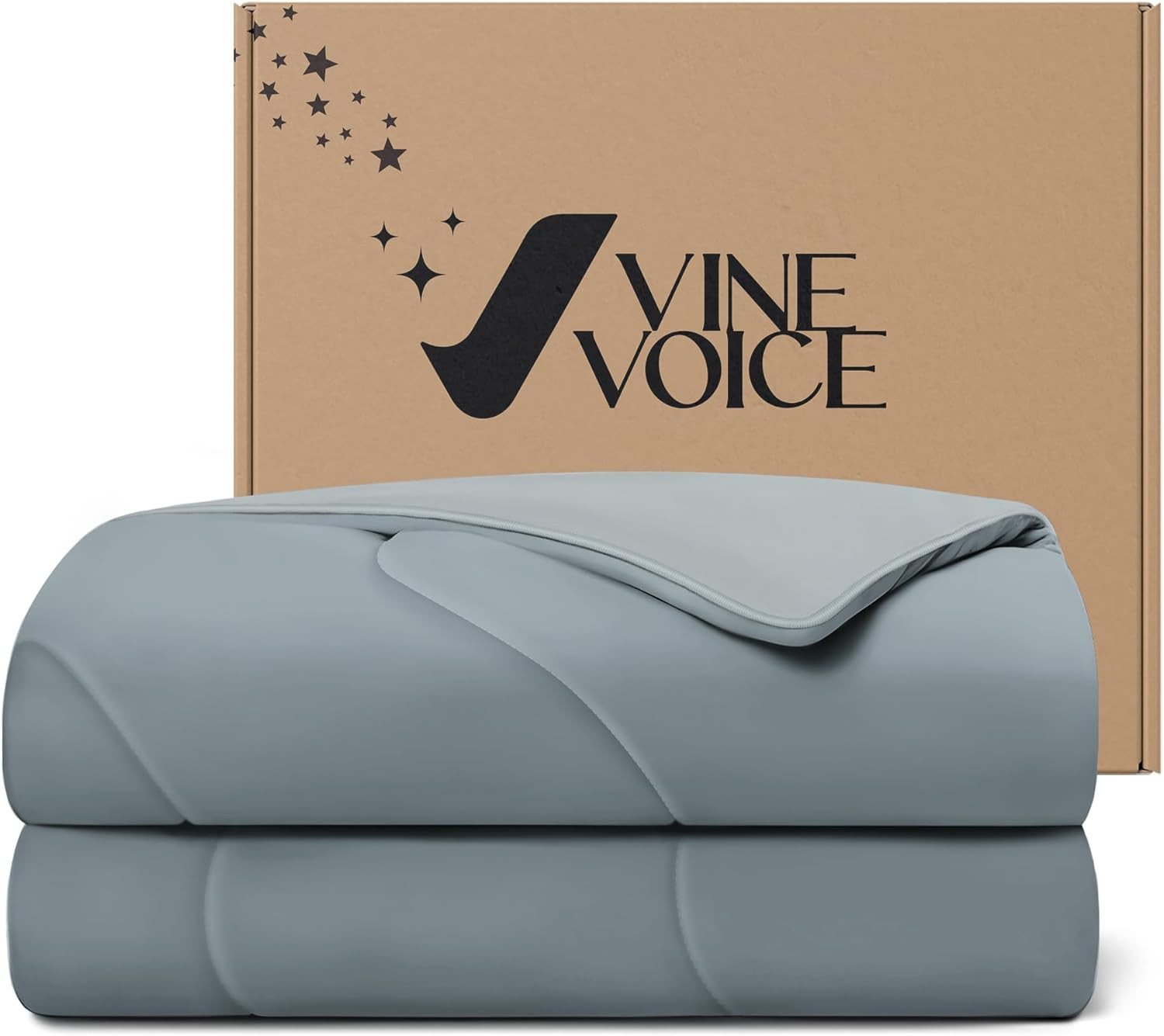 Cooling Blanket Comforter Hot Sleepers Full/Queen Soft Cooling Blanket, Double-Sided Cool Bedding... | Amazon (US)