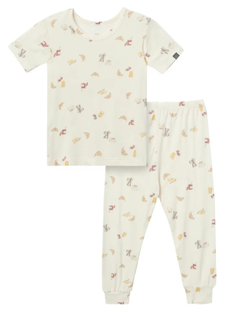 Modern Moments by Gerber Toddler Neutral Super Soft Tight Fitting Pajama Set, 2-Piece, Sizes 12 M... | Walmart (US)