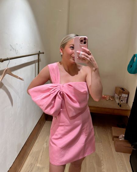 OMG this pink bow dress is guaranteed compliments at a fun party, wedding, or rehearsal dinner!! In the size 2, which was a little small/short on me (it fit like a 00) I should have gone up to a size 4 so I’d recommend sizing up one 🎀 #weddingguest #weddingguestdress #rehearsaldinnerdress #pinkdress #bowdress #Anthropologie #Anthro #springstyle #springstyleinspo #outfitinspo #summerstyle #summerinspo #springbreakoutfits 

#LTKwedding #LTKparties #LTKSeasonal