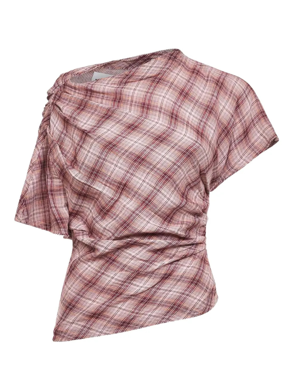 MARANT ÉTOILE asymmetric-pleated Blouse | Neutrals | FARFETCH SG | Farfetch Global