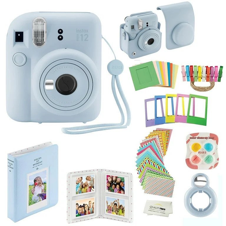 Fujifilm Instax Mini 12 Instant Camera with Case, Decoration Stickers, Frames, Photo Album and Mo... | Walmart (US)