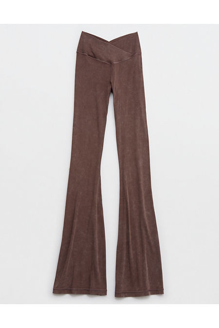 OFFLINE By Aerie Real Me Double Crossover Flare Legging | Aerie