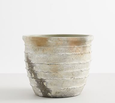 Artisan Hand Painted Terracotta Outdoor Planters | Pottery Barn (US)