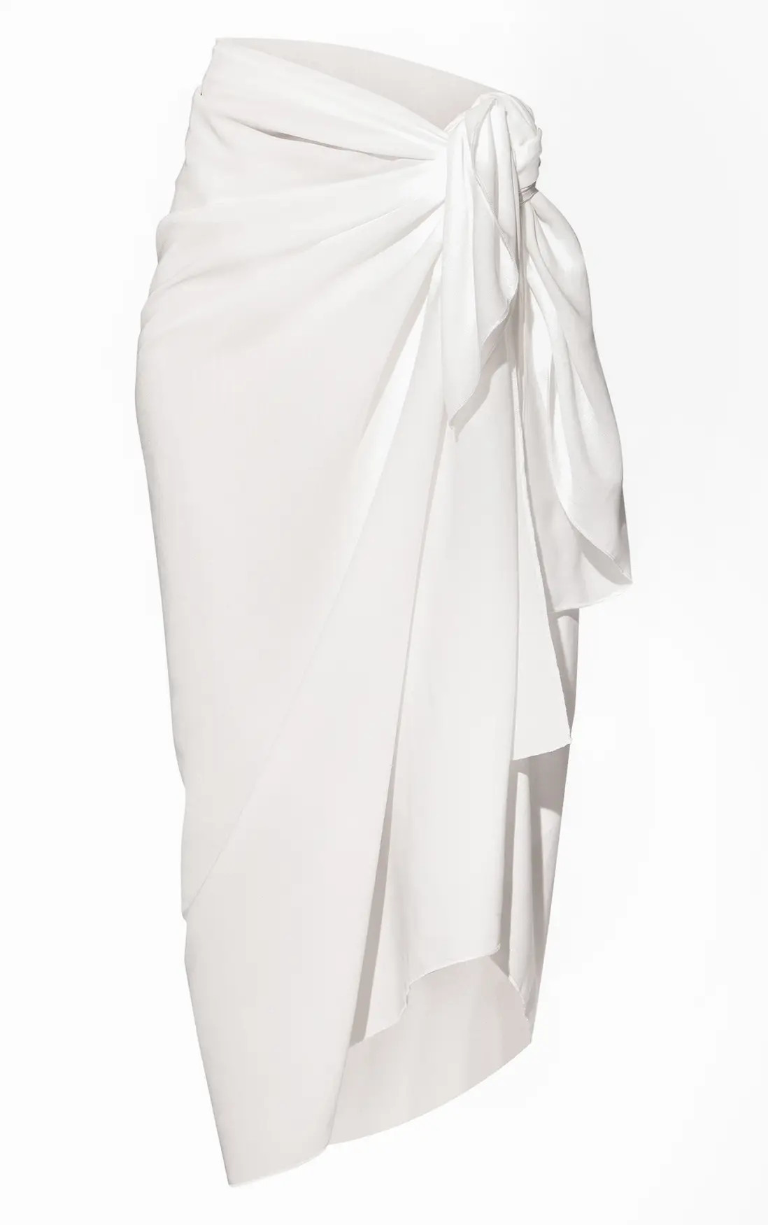 White Linen Look Rectangle Sarong | PrettyLittleThing UK