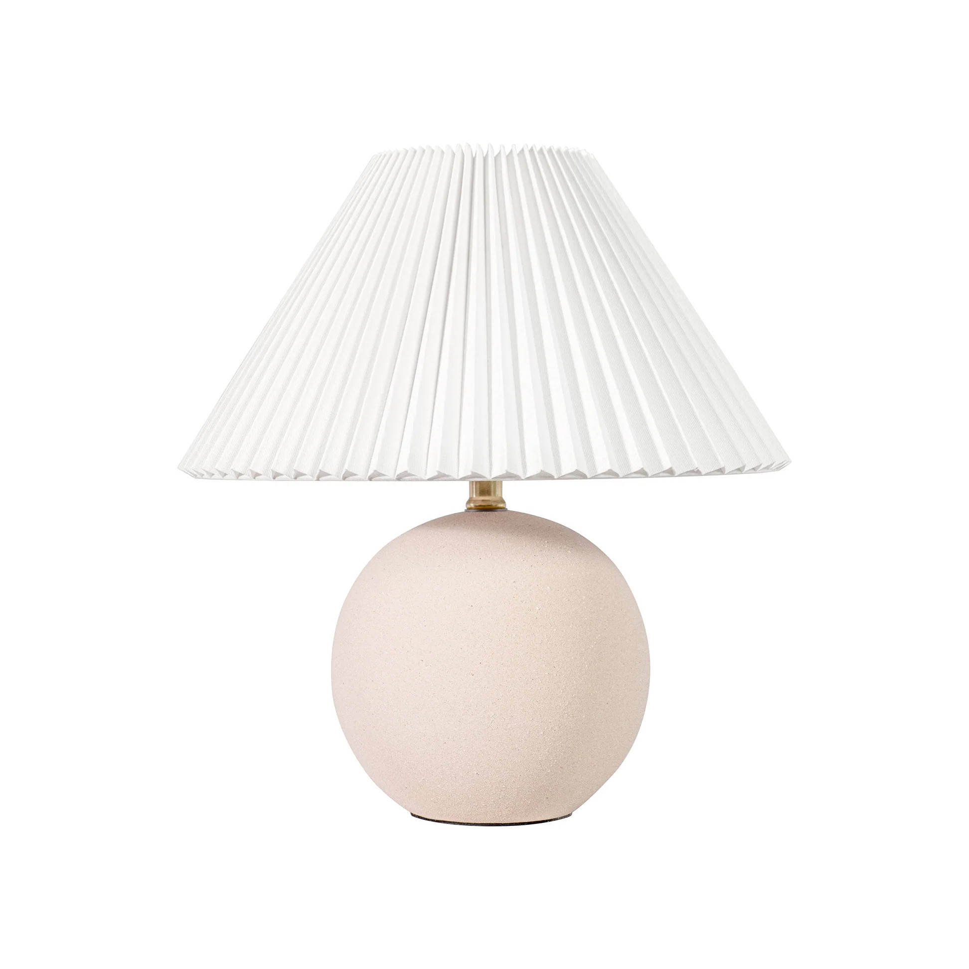 17-inch Ceramic Pleated Table Lamp | Rugs USA