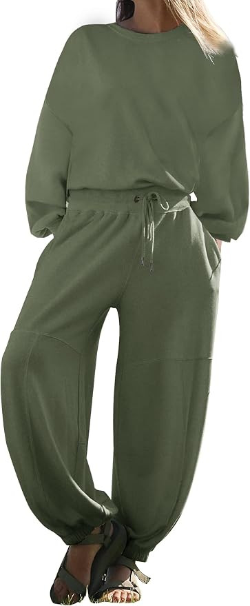 ETCYY NEW Lounge Sets for Women 2023 Fall Fashion Two Piece Outfits Sweatsuits Sets Long Pant Lou... | Amazon (US)