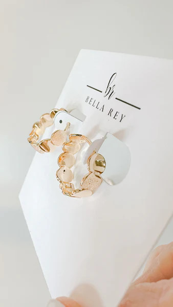 The Grace hoop earrings | Bella Rey Designs