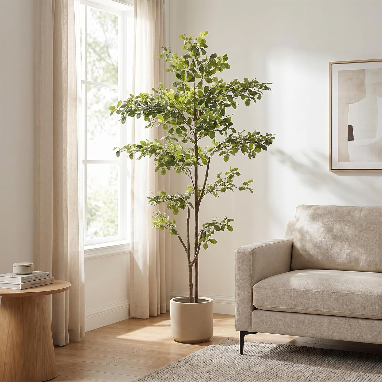 Black Olive Tree 6ft with Realistic Natural Trunk & Lifelike Leaves | Amazon (US)