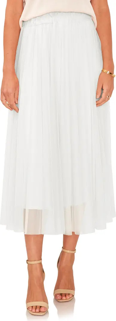 Pleated Mesh Midi Skirt | Nordstrom