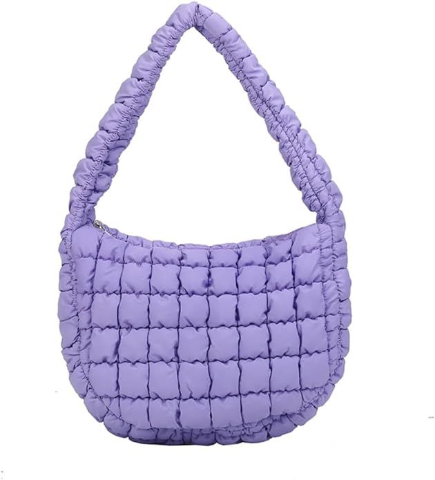 Quilted Carryall Tote Bag Lightweight Padding Bag Puffer Hobo Bag | Amazon (US)