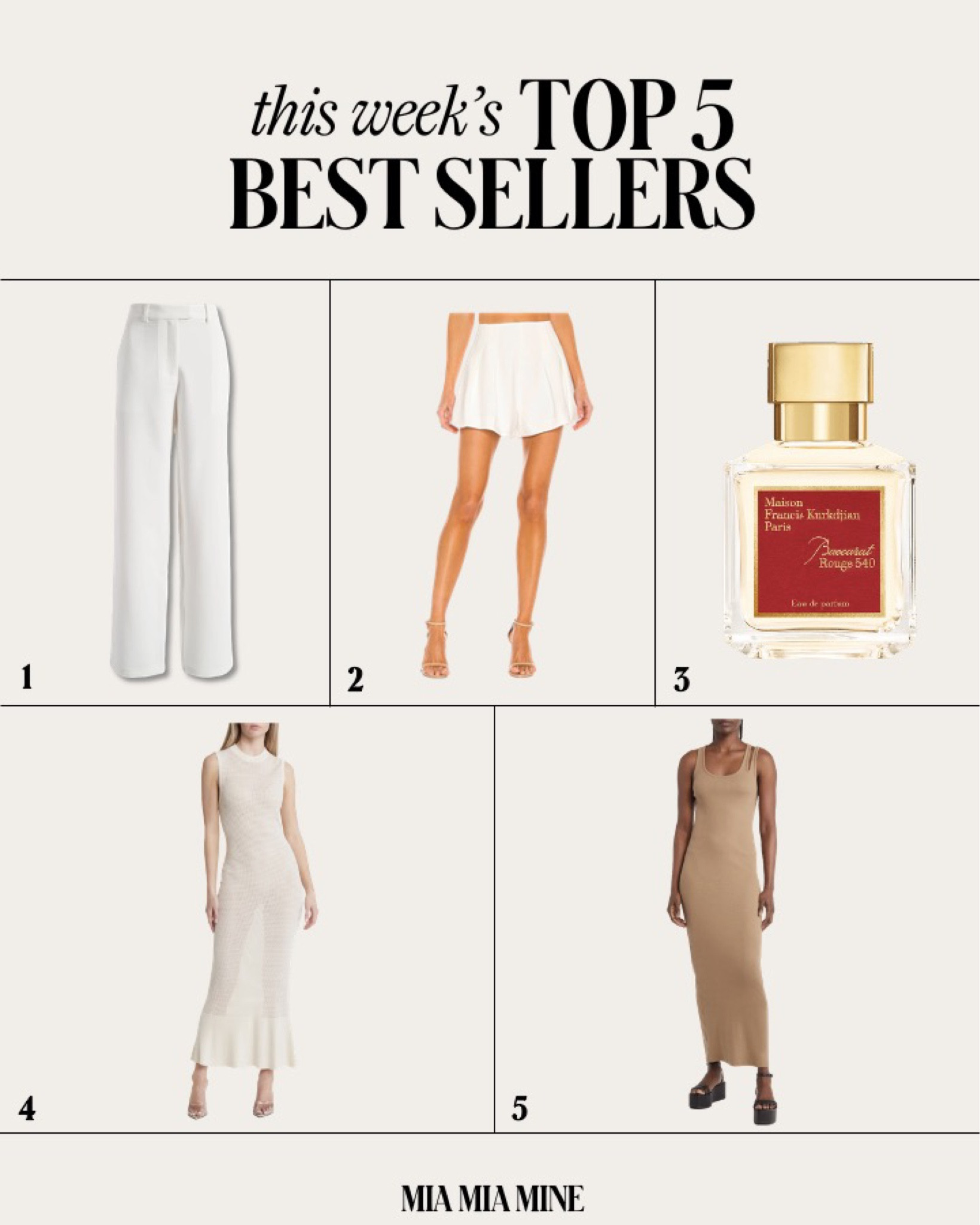 This week’s best seller on #miamiamine
Nordstrom knit maxi dress / summer dress 
Nordstrom sheer mesh dress
Baccarat rouge 540 perfume on sale
Revolve white shorts
Nordstrom white pants under $100

#LTKSeasonal #LTKunder100 #LTKstyletip