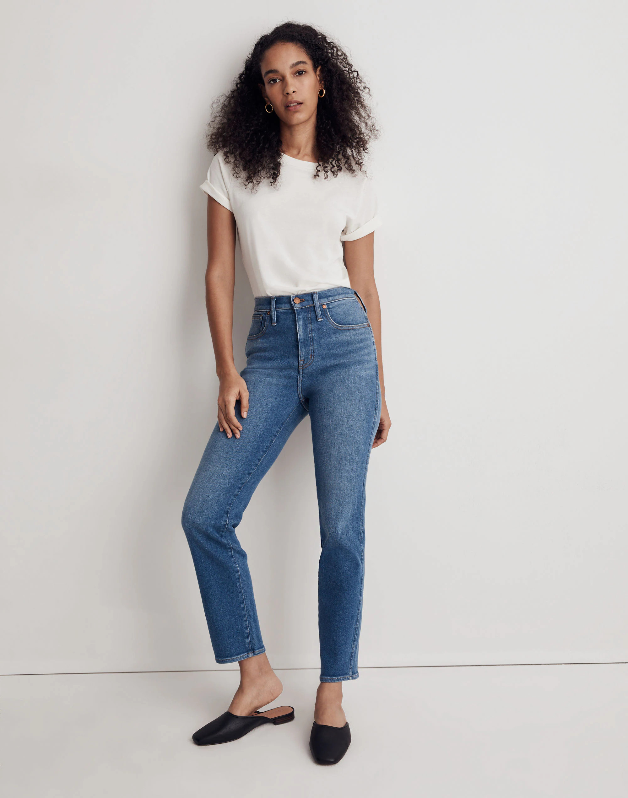 Petite Mid-Rise Stovepipe Jeans in Dahill Wash | Madewell