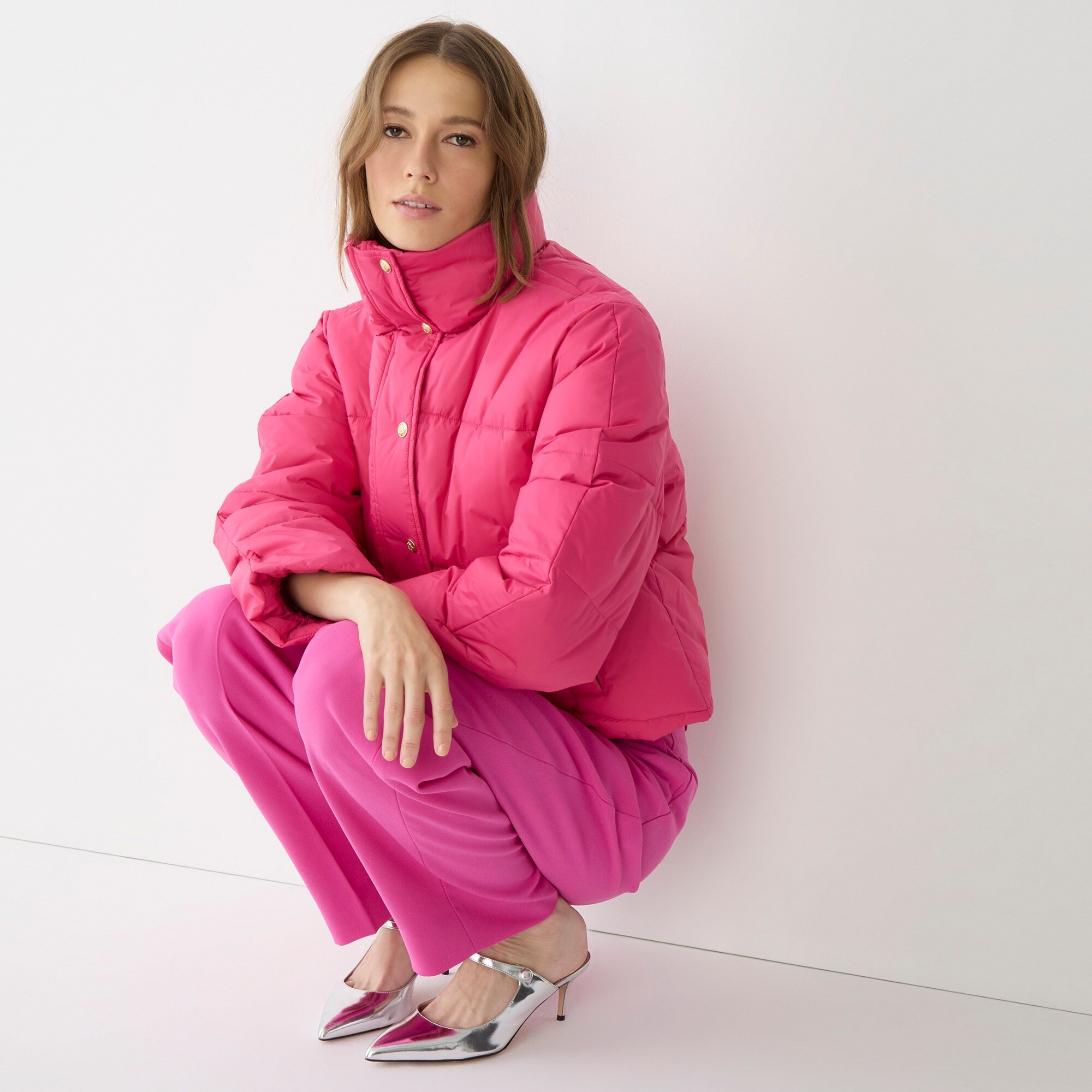 Limited-edition cropped puffer jacket | J. Crew US