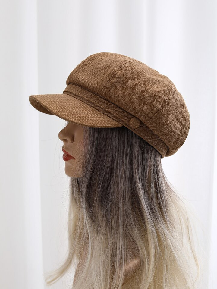 Solid Baker Boy Cap | SHEIN