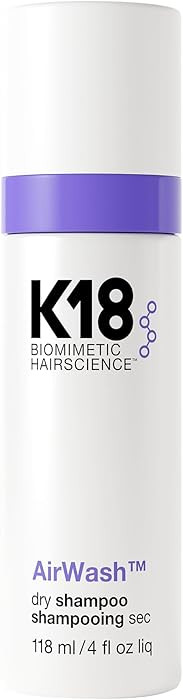 K18 AirWash™ Dry Shampoo, Non-Aerosol, Balances Scalp & Controls Excess Oil Production | Amazon (US)