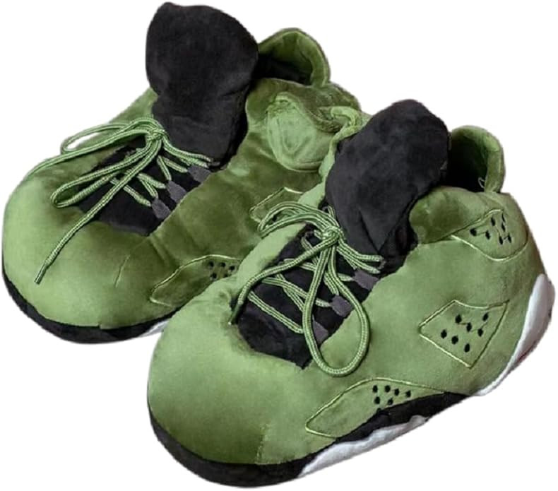 Unisex Fashion Plush Sneaker Slippers Men/Women House Non-Slip Warm Indoor Outdoor Fluffy Slipper... | Amazon (US)