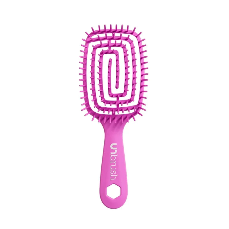 FHI Heat® UNbrush Flex Detangling Brush, Pain-Free Brushing on All Wet or Dry Hair Types, Pink, ... | Walmart (US)