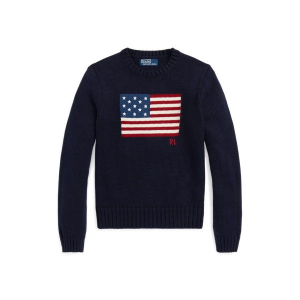 Flag Cotton Crewneck Jumper | Ralph Lauren (UK)