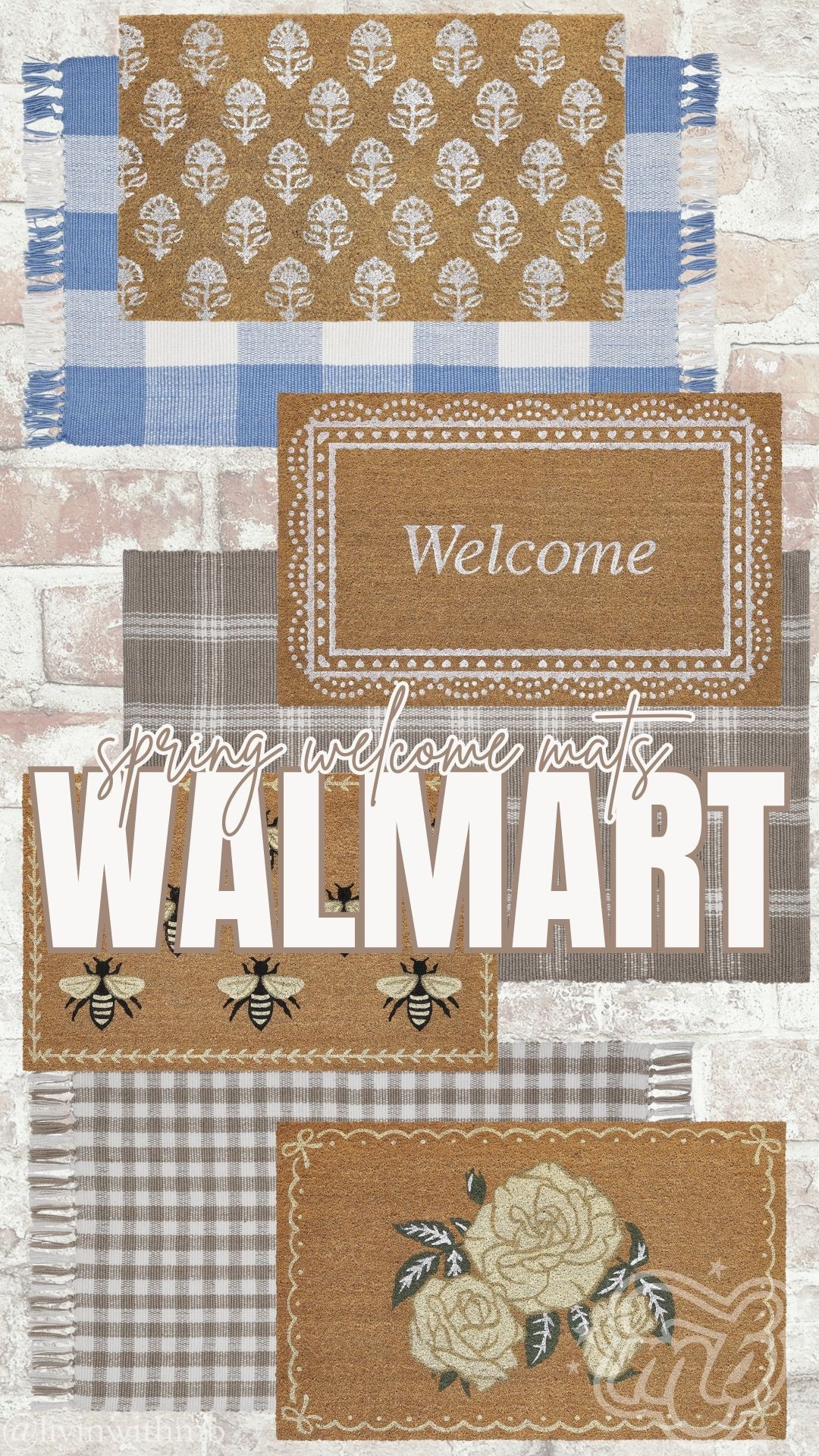 NEW welcome mats for Spring from My Texas House at Walmart! 🌷

#LTKSeasonal #LTKHome #LTKSaleAlert