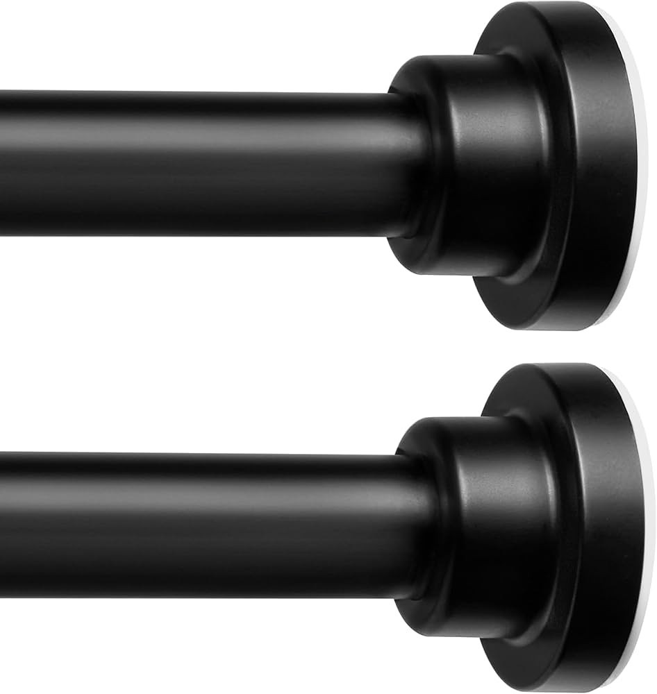 ENJOYBASICS 2 Pack Adjustable Spring Tension Curtain Rods 32 to 66 Inches, Stainless Steel Matte ... | Amazon (US)