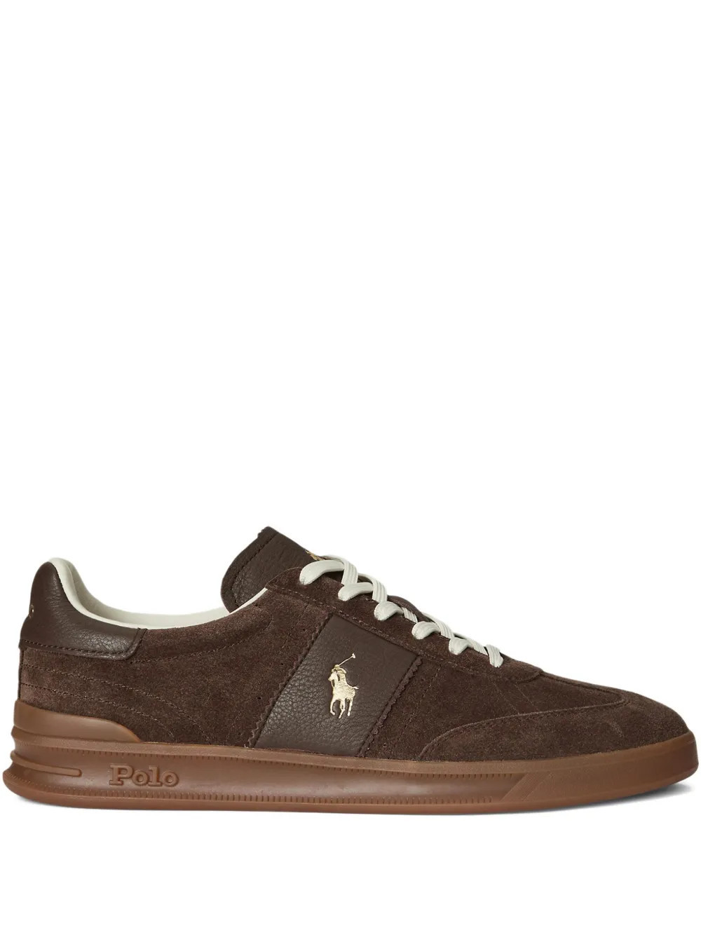 Polo Ralph Lauren Heritage Aera suede sneakers - Brown | Farfetch Global