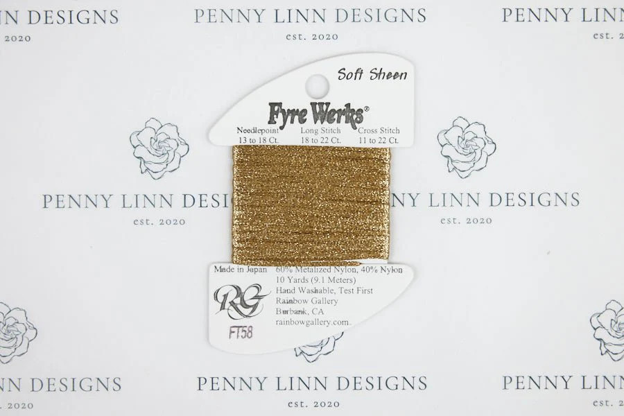 Fyre Werks Soft Sheen FT58 Gold | Penny Linn Designs