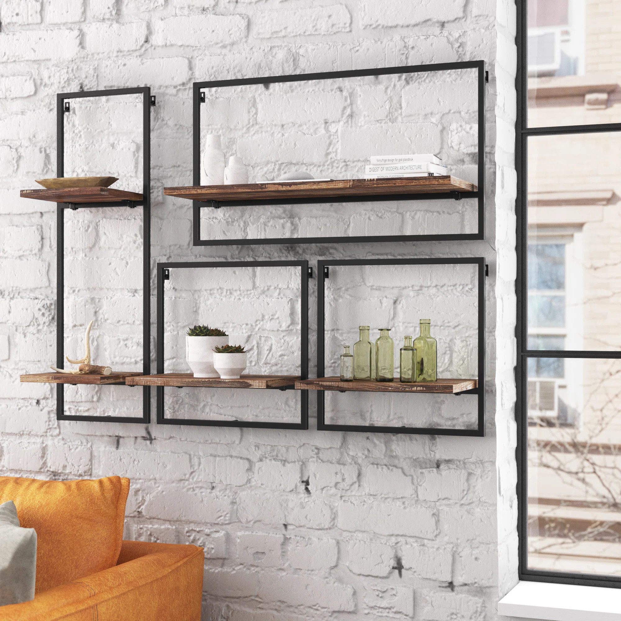 Steelside™ Brooksville 4 Piece Accent Shelf & Reviews | Wayfair | Wayfair North America