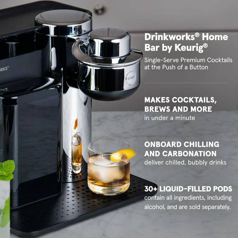 Drinkworks® Home Bar by Keurig, Single Serve, Pod-Based Premium Cocktail, Spritzer & Brews maker... | Walmart (US)