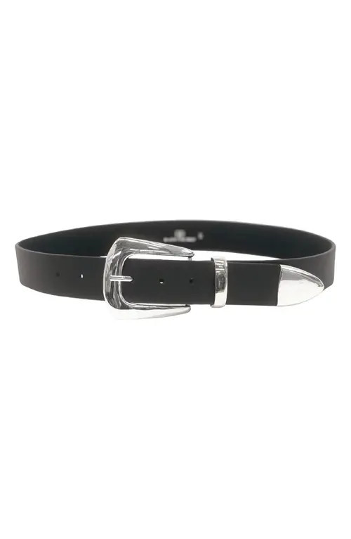 B-Low the Belt Jordana Leather Belt in Black/Silver at Nordstrom, Size Small | Nordstrom