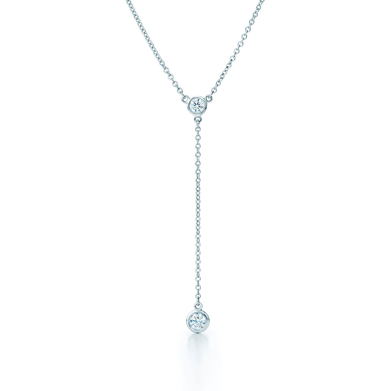 Elsa Peretti® Diamonds by the Yard® necklace in platinum. | Tiffany & Co. | Tiffany & Co. (UK)