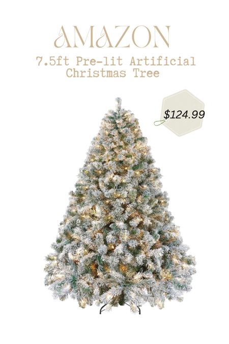 7.5ft Pre-lit Artificial Christmas Tree with Incandescent Warm White Lights, Snow Flocked Full Prelighted Xmas Tree with 1272 Branch Tips, 550 Incandescent Lights & Foldable Stand. 





Fall Outfits
Halloween
Fall Wedding Guest
jeans
Fall Decor
Family Photos
Boots
Maternity
Coffee Table

#LTKHolidaySale #LTKxPrime #LTKHoliday