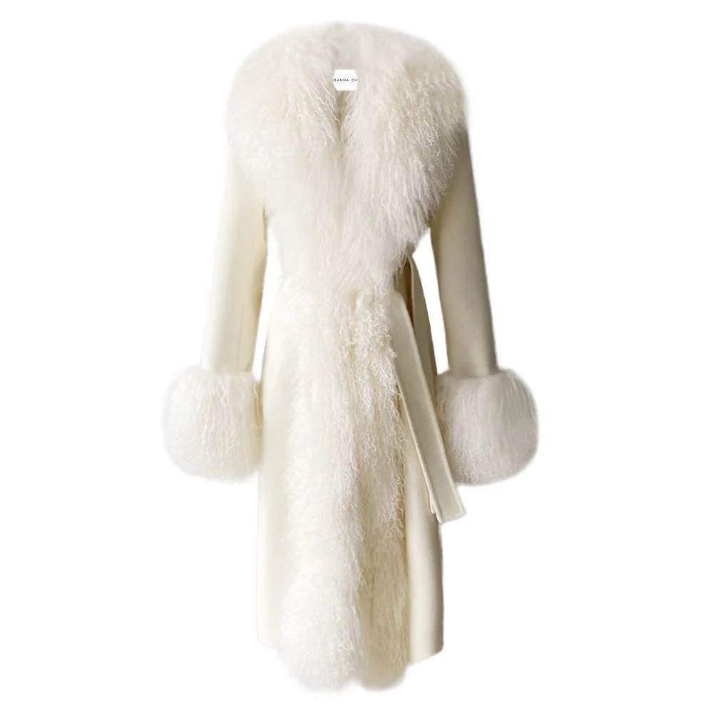 Inez Cashmere Shearling Coat | Susanna Chow